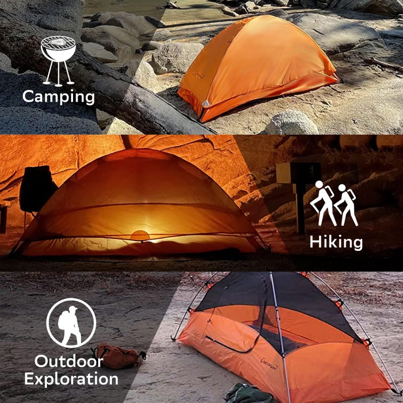 Clostnature 1 Person Tent for Backpacking - Ultralight One Person Backpacking Tent, Hiking Tents for One Man, Solo, Single Person - Image 5